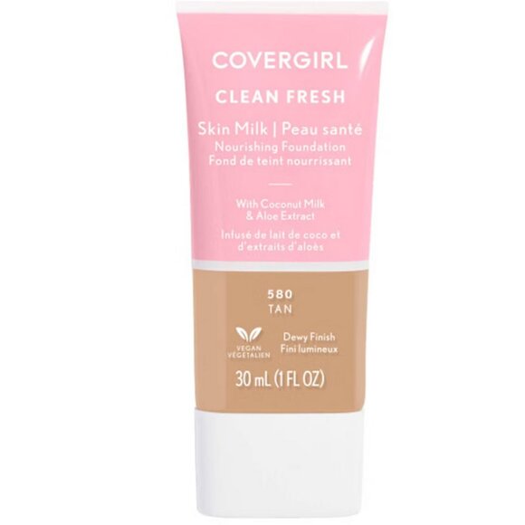 580 Tan - COVERGIRL Clean Fresh Skin Milk Foundation, Single Item - Picture 1 of 1
